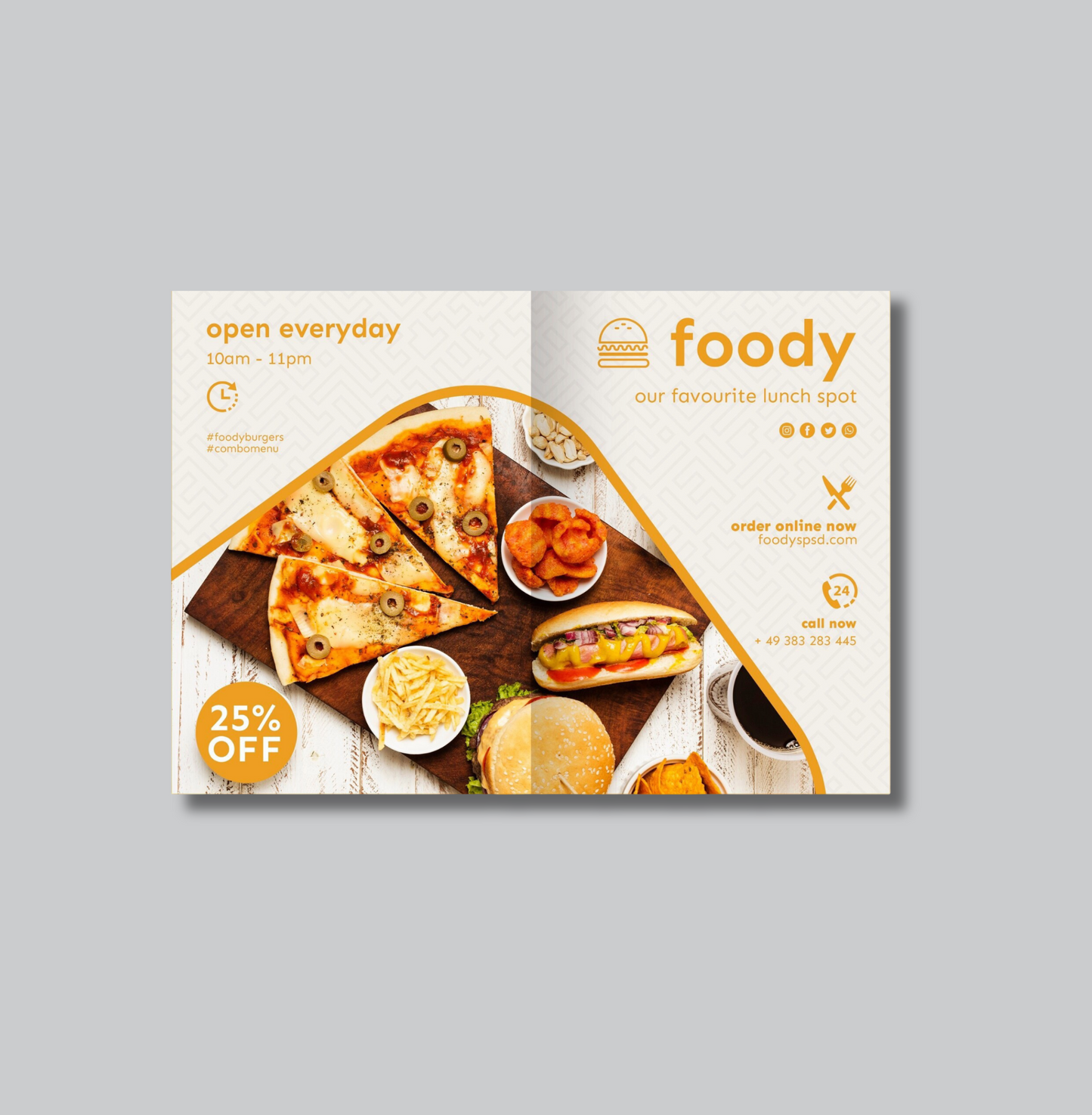 A4 Half Folded Leaflets