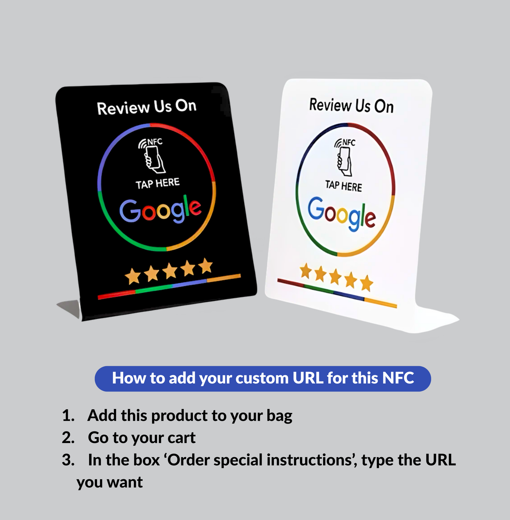 NFC Google Review Stand